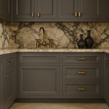 PELHAM & WHITE Keyport Shaker 30 in. Charcoal Plywood Drawer Base Kitchen Cabinet