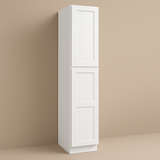 HOMEIBRO Shaker White Plywood Pantry Cabinet - 18" W x 24" D x 96" H