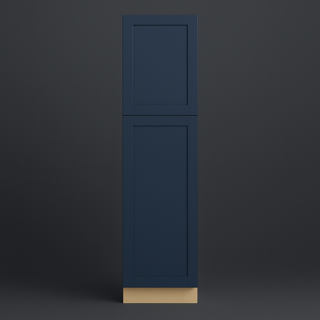 MILL'S PRIDE Valencia Blue Shaker Pantry Cabinet - 18" W x 24" D x 84" H