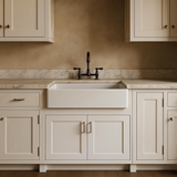 HOMLUX Shaker White Farm Sink Base Cabinet - Ready to Assemble