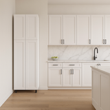 Cambridge Everest 30 in. W x 24 in. D x 84 in. H Ready to Assemble Shaker Pantry Kitchen Cabinet in White