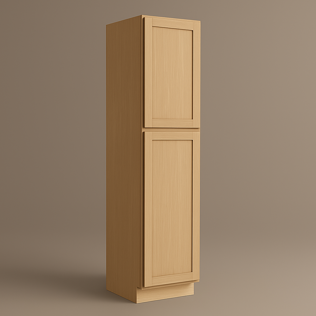 Hampton Bay Avondale White Oak Shaker Pantry Cabinet, 18x24x90