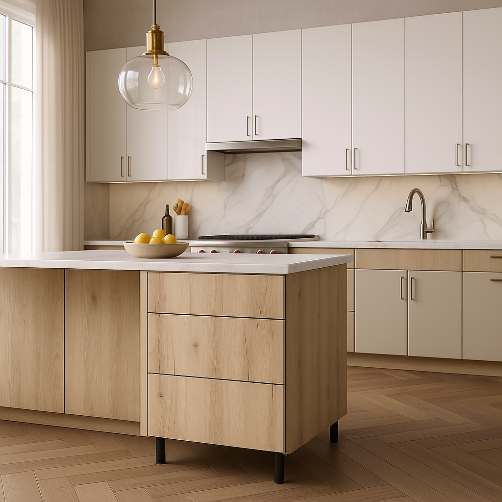 Cambridge Radiance Ready-to-Assemble Light Oak Kitchen Cabinet, 30 in.
