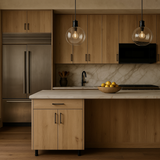 Cambridge Radiance Ready-to-Assemble Slab Base Kitchen Cabinet, Light Oak, 36 in.