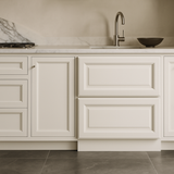 CASAINC 30 in. Glacier White Plywood Kitchen Cabinet with 2 Drawers