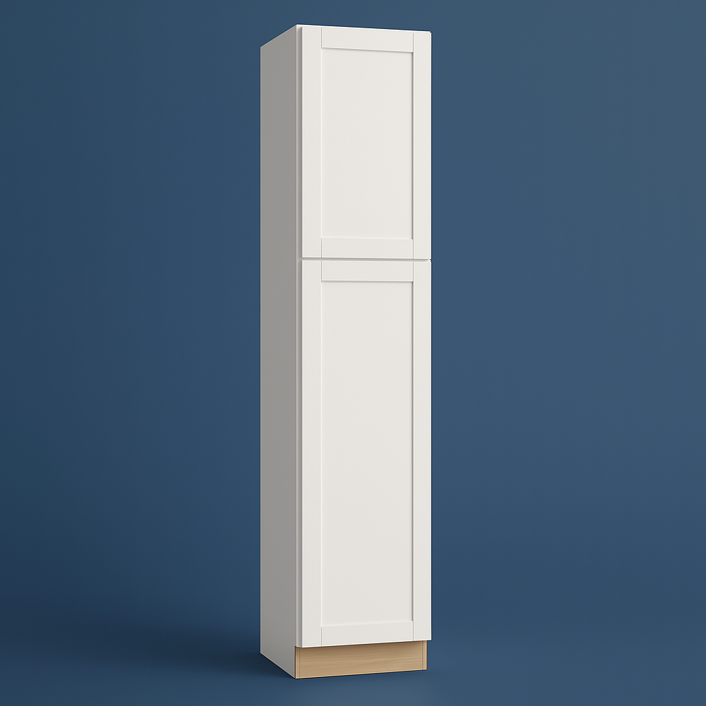 MILL'S PRIDE Richmond Verona White Shaker Pantry Cabinet, 18x24x96 in