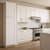 MILL'S PRIDE Richmond Verona White Shaker Pantry Cabinet, 18x24x96 in