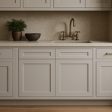 Plywell Shaker Sink Base Cabinet, Gray, Ready to Assemble