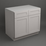 Plywell Shaker Sink Base Cabinet, Gray, Ready to Assemble