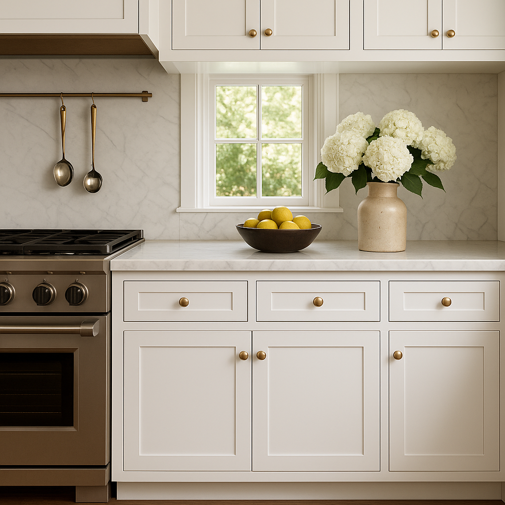 HOMEIBRO Shaker Dove Plywood Base Kitchen Cabinet with 2 Drawers and 2 Doors