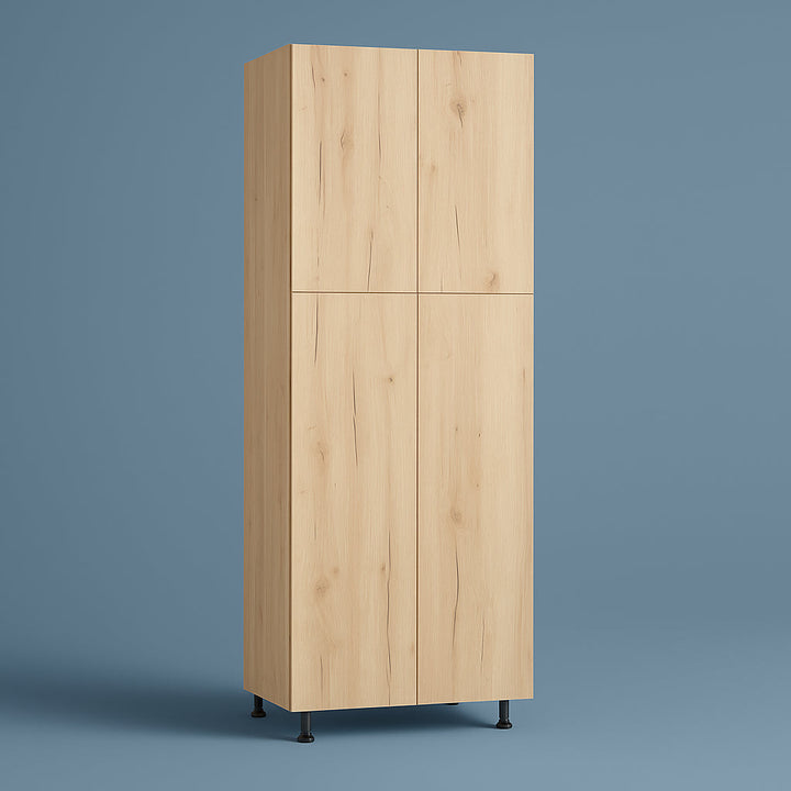 Cambridge Radiance Ready-to-Assemble Slab Pantry Kitchen Cabinet, Light Oak, 24x24x84 in.