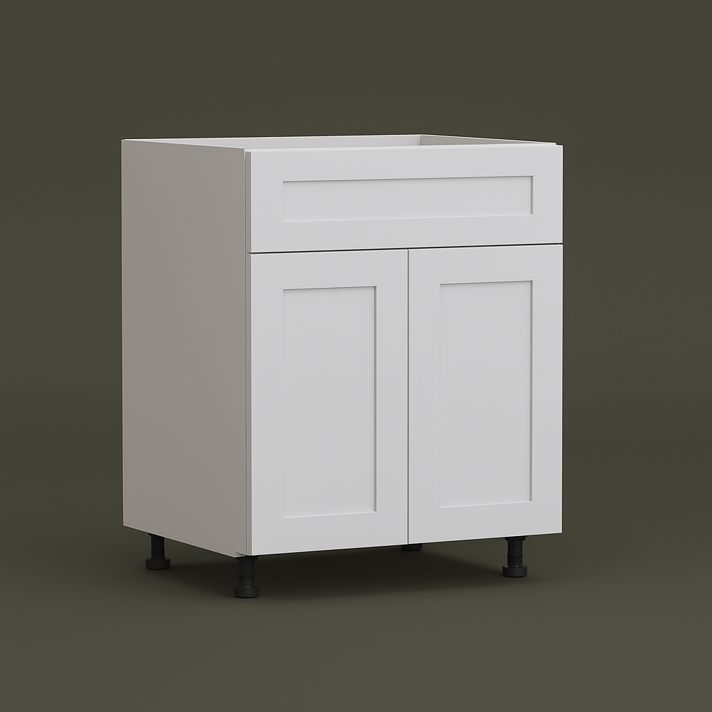 Cambridge Everest 36 in. White Shaker Base Kitchen Cabinet