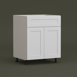 Cambridge Everest 36 in. White Shaker Base Kitchen Cabinet