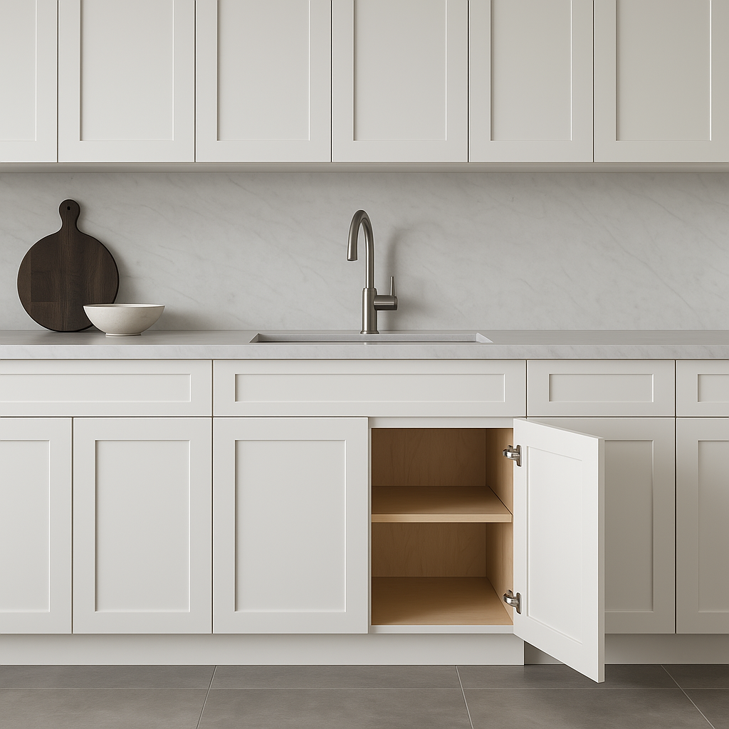 HOMLUX Ready to Assemble Drawer Base Kitchen Cabinet in Shaker White