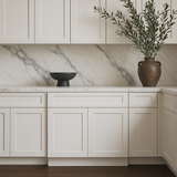 Bremen Cabinetry Shaker Base Cabinet with 2 Doors and 1 Drawer in White