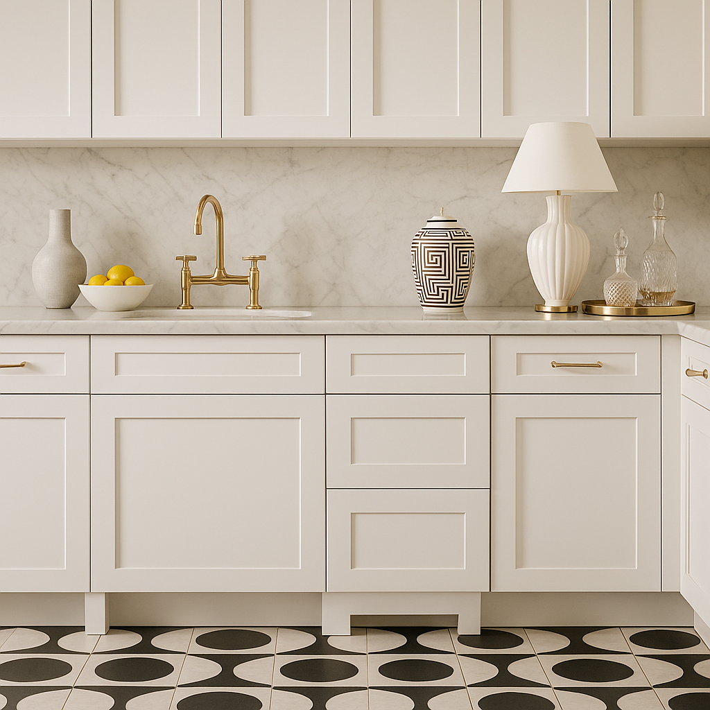 Plywell Ready to Assemble Shaker Base Cabinet with 3 Drawers, White