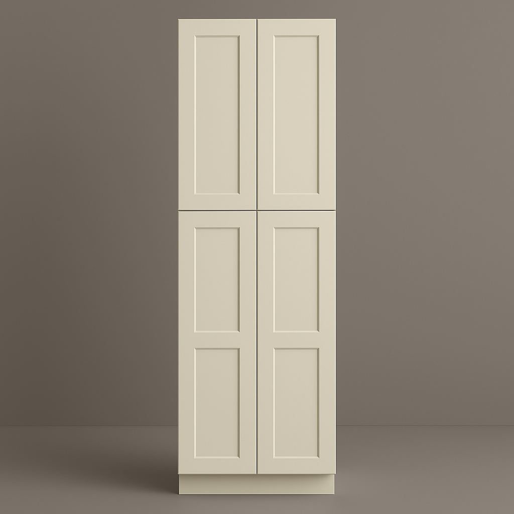 HOMEIBRO Shaker Antique White Pantry Cabinet - 24x24x90 Inches