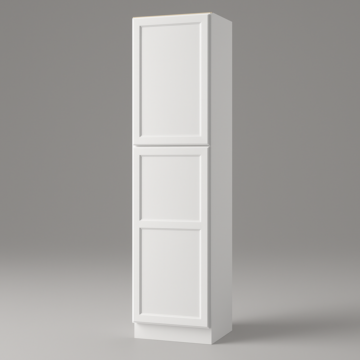 PELHAM & WHITE Keyport Shaker Pantry Cabinet - 18" W x 24" D x 96" H, White
