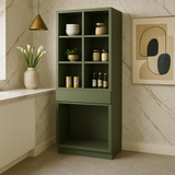 Hampton Bay Avondale 36" Fern Green Shaker Pantry Cabinet