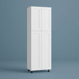 Cambridge Everest 30 in. W x 24 in. D x 84 in. H Ready to Assemble Shaker Pantry Kitchen Cabinet in White