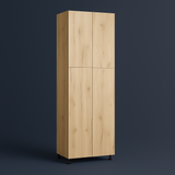 Cambridge Radiance Ready-to-Assemble Slab Pantry Kitchen Cabinet, Light Oak, 30x24x84 in.