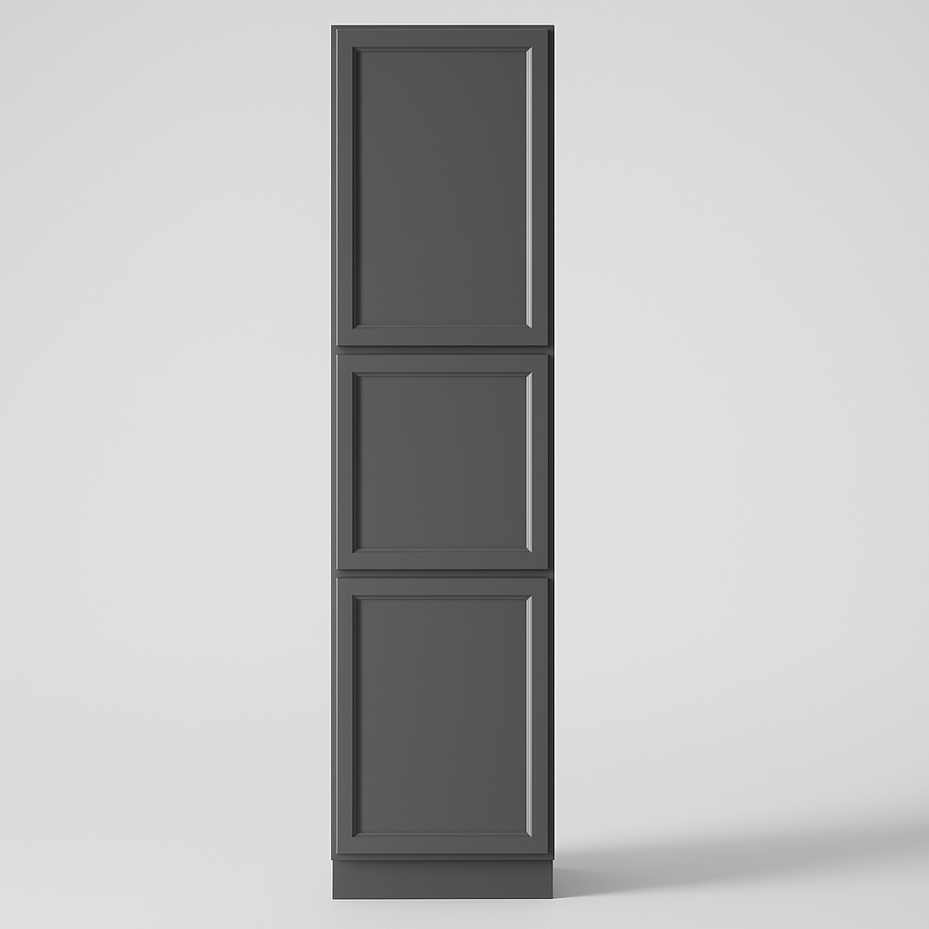 PELHAM & WHITE Keyport Shaker Pantry Cabinet, Charcoal Gray, Tool-Free Assembly