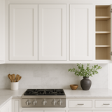 Bremen Cabinetry Shaker Wall Cabinet with Adjustable Shelves, White