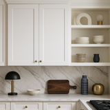 Bremen Cabinetry Shaker Wall Cabinet with Adjustable Shelves, White