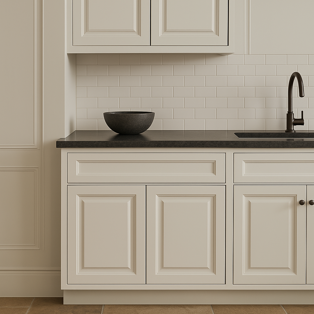 LIFEART CABINETRY Newport Ready to Assemble Base Cabinet with 2-Door and 1-Drawer in Classic White