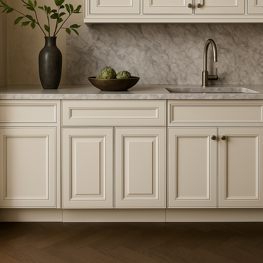 LIFEART CABINETRY Newport Ready to Assemble Base Cabinet with 2-Door and 1-Drawer in Classic White