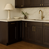 Design House Brookings Solid Wood Lazy Susan Corner Base Cabinet in Espresso