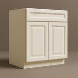 LIFEART CABINETRY Newport Ready to Assemble Sink Base Cabinet, Classic White