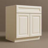 LIFEART CABINETRY Newport Ready to Assemble Sink Base Cabinet, Classic White