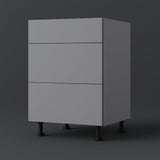 Cambridge Radiance Matte Grey Slab Drawer Base Kitchen Cabinet, 30 in. W x 24 in. D x 34.50 in. H
