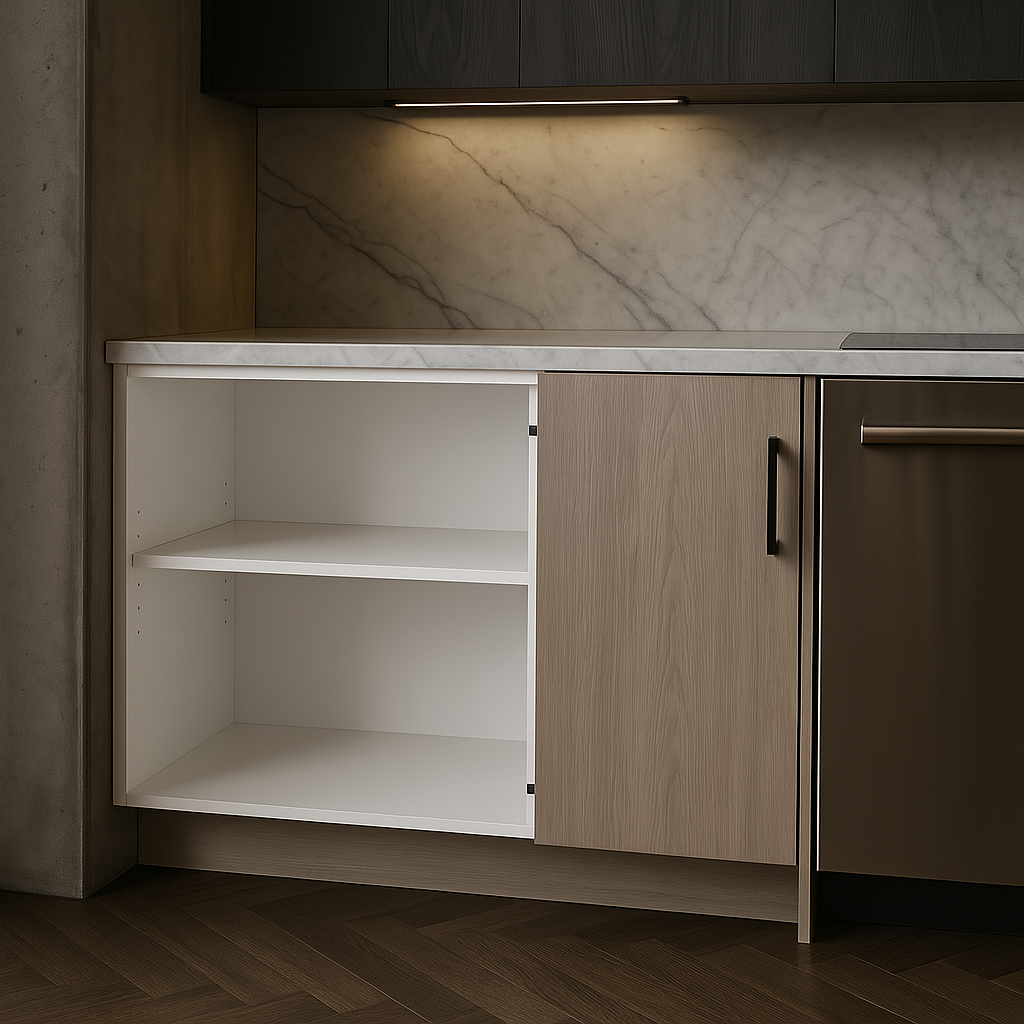 Cambridge Grey Nordic 36 in. Blind Corner Base Kitchen Cabinet