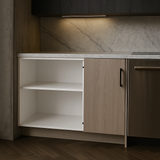 Cambridge Grey Nordic 36 in. Blind Corner Base Kitchen Cabinet