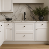 HOMLUX Ready-to-Assemble Shaker White Drawer Base Cabinet, 30 in. W x 24 in. D x 34.5 in. H