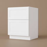 HOMLUX Ready-to-Assemble Shaker White Drawer Base Cabinet, 30 in. W x 24 in. D x 34.5 in. H