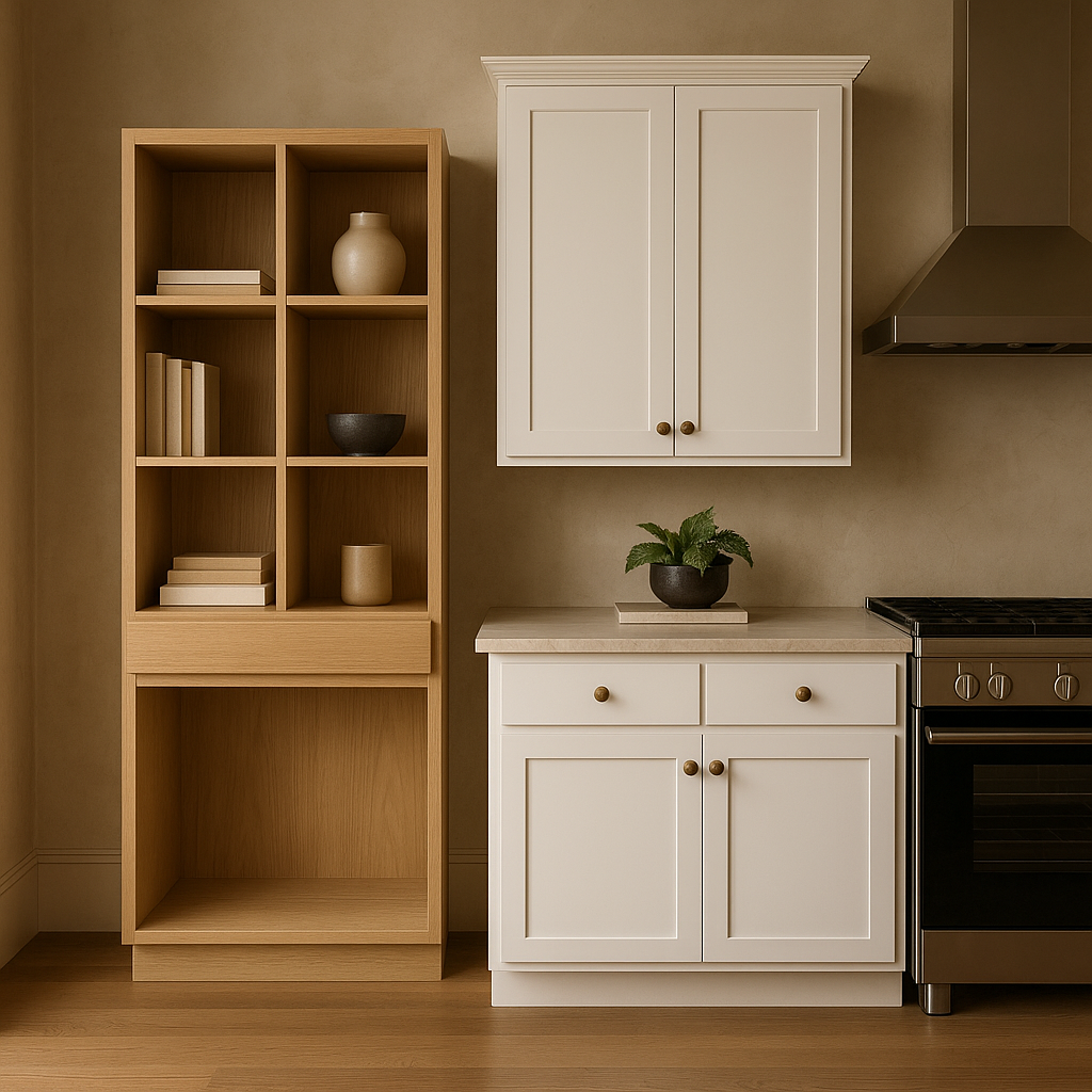 Hampton Bay Avondale 36 in. White Oak Shaker Pantry Cabinet