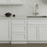 Bremen Cabinetry Shaker Base Drawer Cabinet with 3 Drawers in White