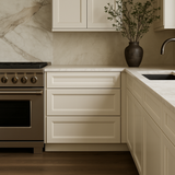LIFEART CABINETRY Newport Ready to Assemble Base Cabinet with 3 Drawers in Classic White