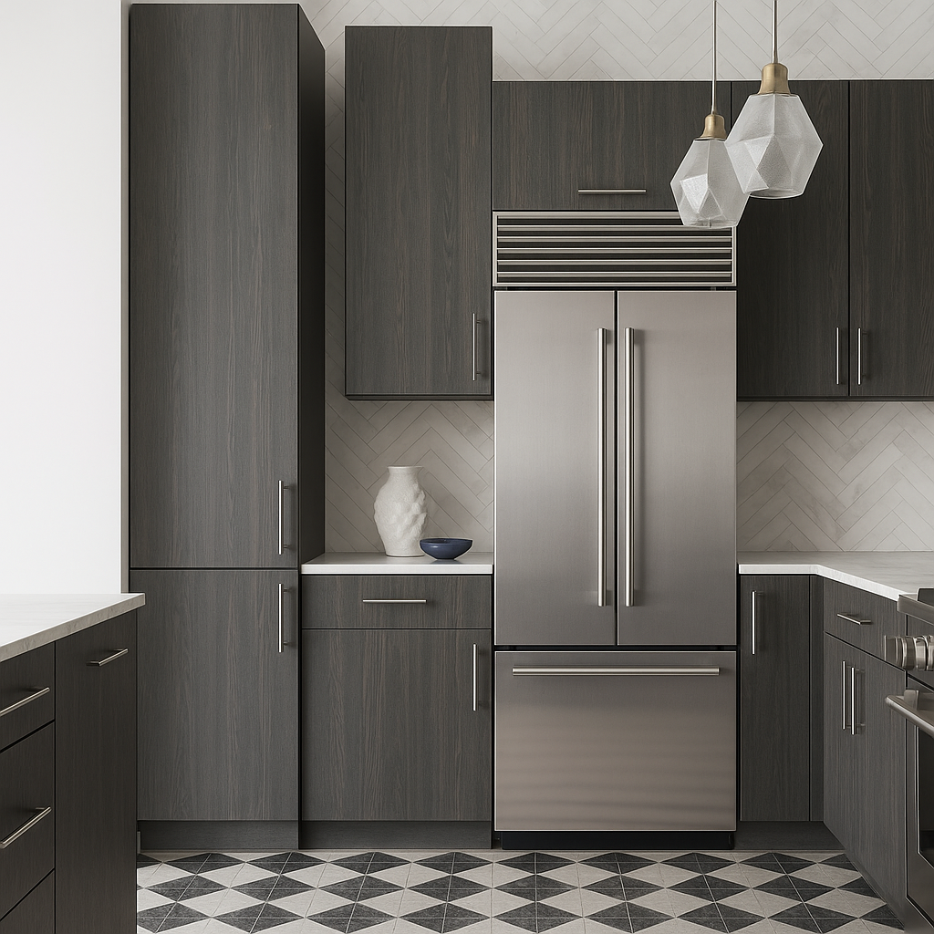 Cambridge Carbon Marine Pantry Kitchen Cabinet - Quick Assemble, Modern Style