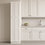 HOMEIBRO 24-in White Plywood Pantry Cabinet - Ready to Assemble