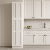 HOMEIBRO 24-in White Plywood Pantry Cabinet - Ready to Assemble