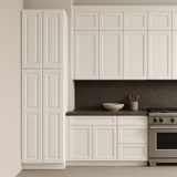 HOMEIBRO 24-in White Plywood Pantry Cabinet - Ready to Assemble