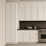 HOMEIBRO 24-in White Plywood Pantry Cabinet - Ready to Assemble