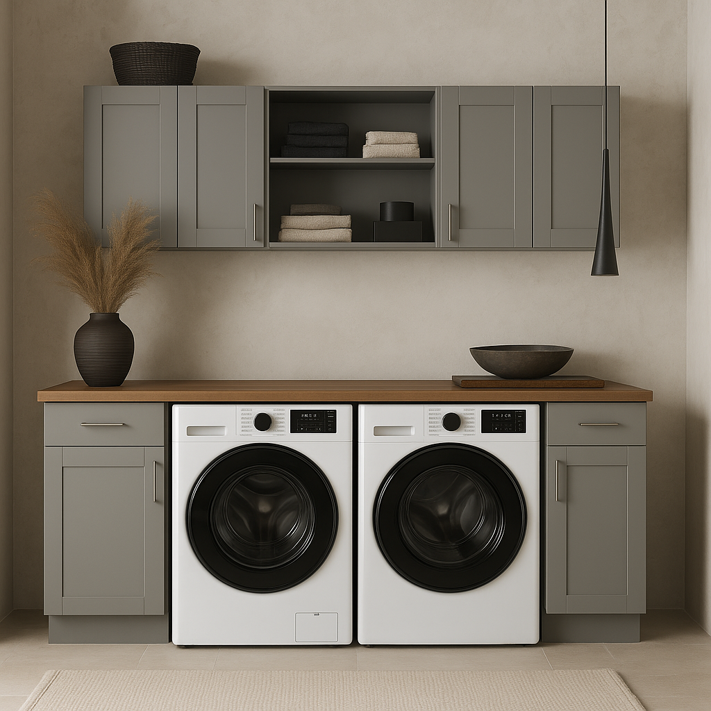 MILL'S PRIDE Richmond Vesuvius Gray Kitchen Cabinet Set - Ready to Assemble