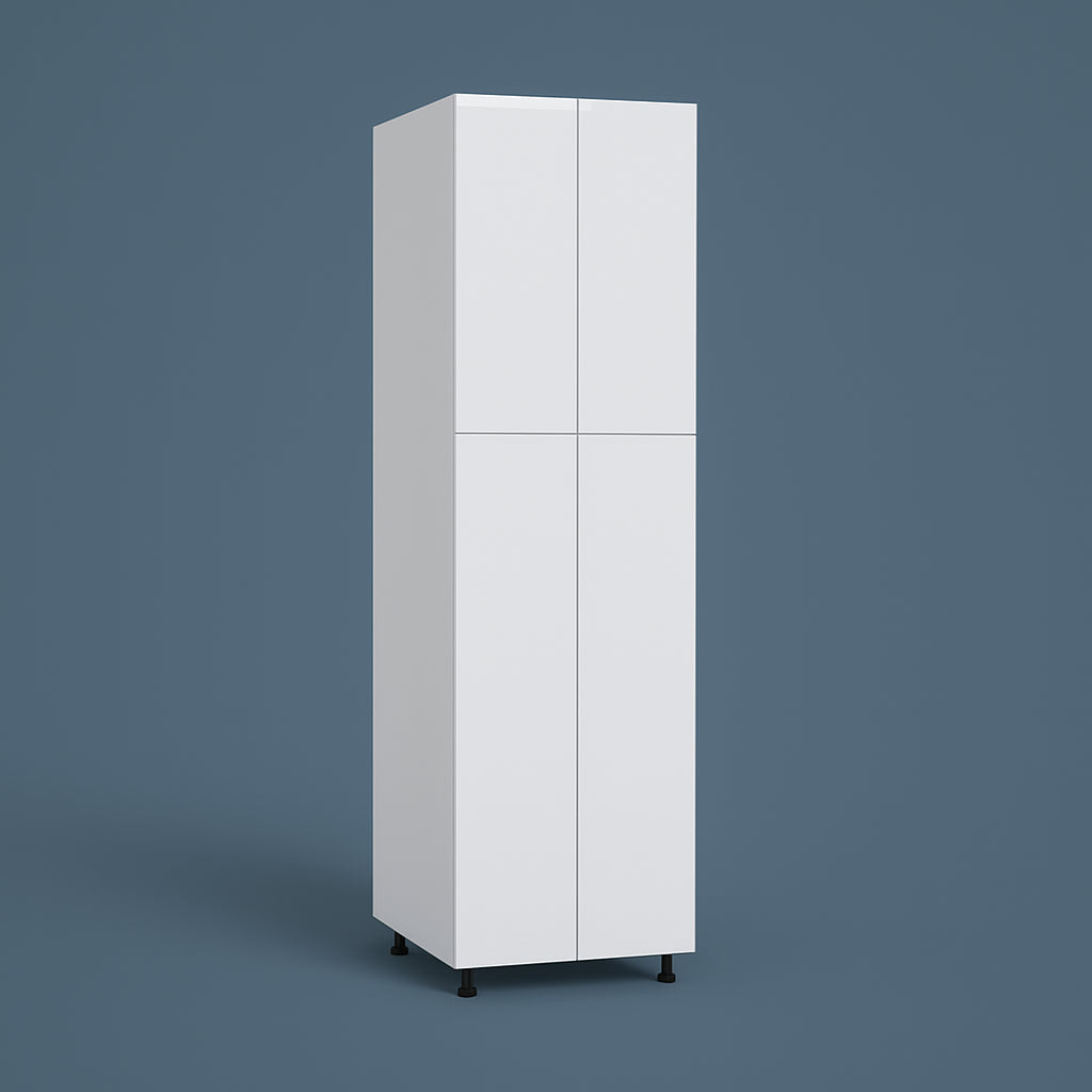 Cambridge Radiance 30 in. White Gloss Slab Pantry Cabinet