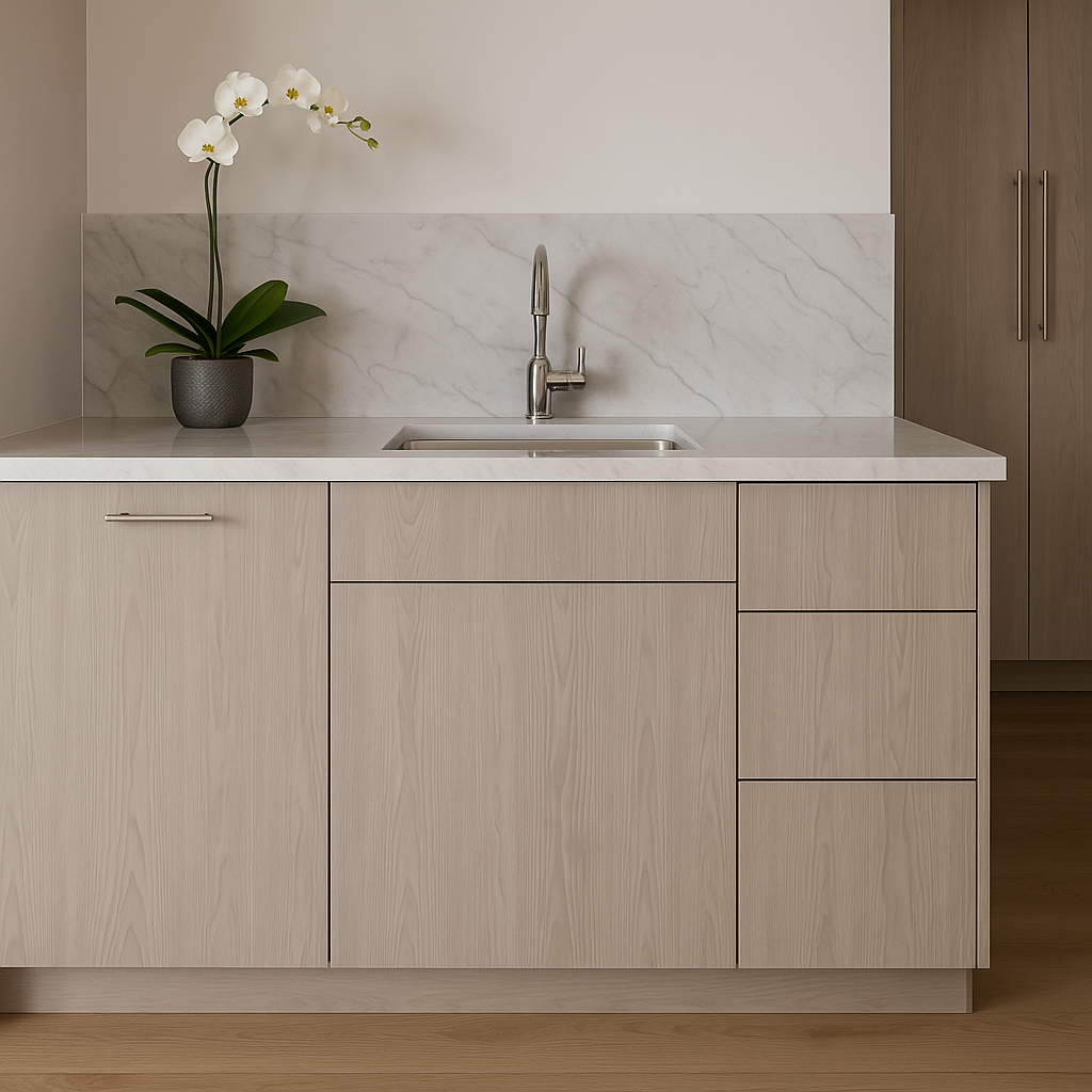 Cambridge Grey Nordic 15 in. Vanity Base Kitchen Cabinet with 3 Drawers