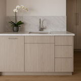 Cambridge Grey Nordic 15 in. Vanity Base Kitchen Cabinet with 3 Drawers